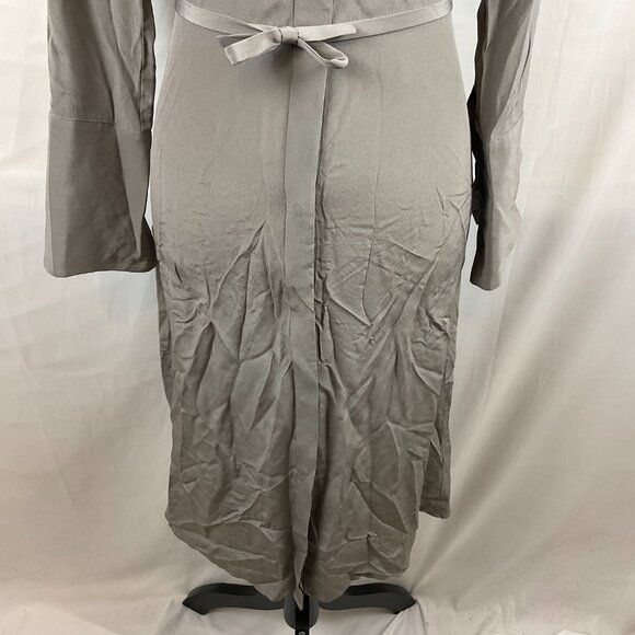Club Monaco Shirred Back Shirt Dress S Gray Long Sleeve New NWT - Picture 5 of 13